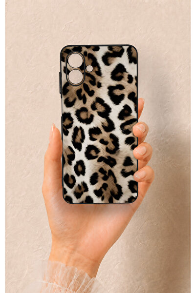Vip Case Samsung A07 Uyumlu Leopar Derisi Desenli Silikon Kılıf