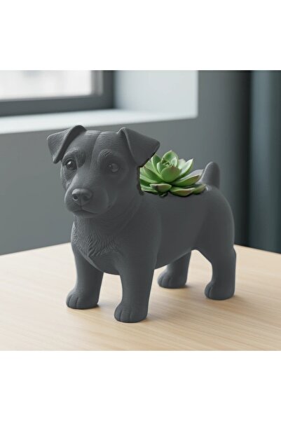 OEM Τρισδιάστατα εκτυπωμένο διακοσμητικό μίνι γλαστράκι Τζακ Ράσελ Τεριέ