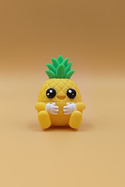 Rodopiva Cheerful Garden Series - Cute Pineapple Keychain - Movable Keychain ...
