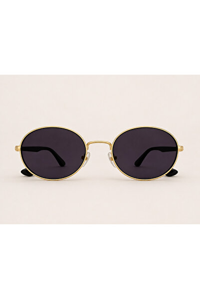 genel tedarik-tse Round Gold Framed Sunglasses