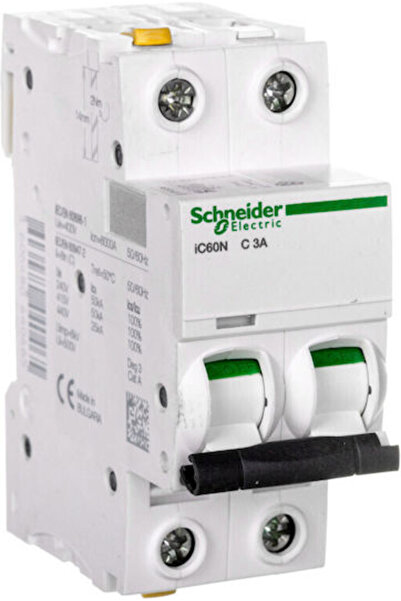 Schneider Electric Disjunctor automat 3A bipolar AC/DC A9F04203