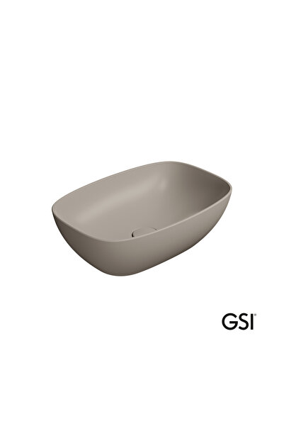 GSI Nubes Επιτραπέζιος Νιπτήρας Πορσελάνης 50x35εκ Tortora
