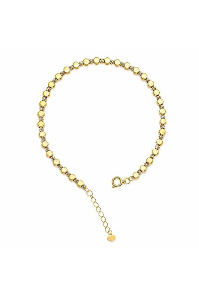 Sembol Gold 14 Ayar Kare Dorika Altın Bileklik 1,10 Gram 17+2 cm