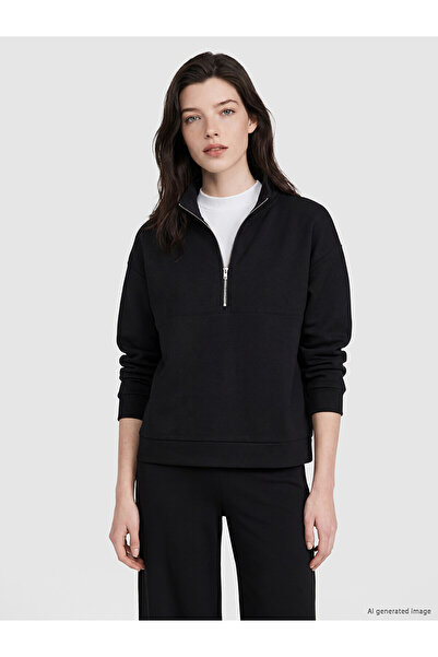 LC Waikiki TRENDLUCKY Γυναικείο φούτερ με ψηλό γιακά και απαλή υφή