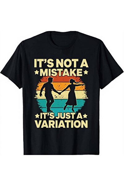 BASEPULSE Black Classic Crew Neck T Shirt Not Mistake Its Just A Variation Vi...