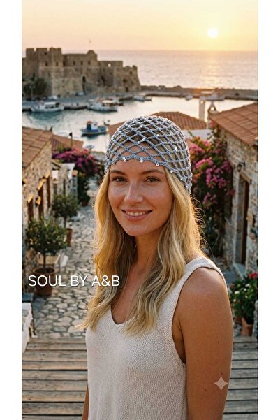 SOUL BY A&B El örgüsü file bere yazın trendi şapka bere pul detaylı bere yaz ...