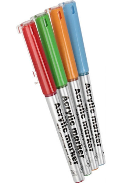 Starpak Markere acrilice multicolore 4 bucăți