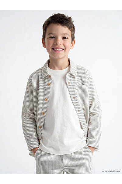 LC Waikiki Vizyon New Season Striped Boys' 3-Piece Set