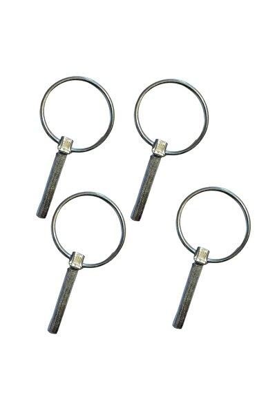 OEM Set 4 Cuie siguranta cu clema, otel zincat, bolt 8 mm, pentru variante ti...