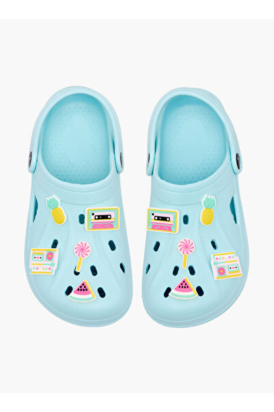 Aqua Girls Retro Jibbitz Clogs