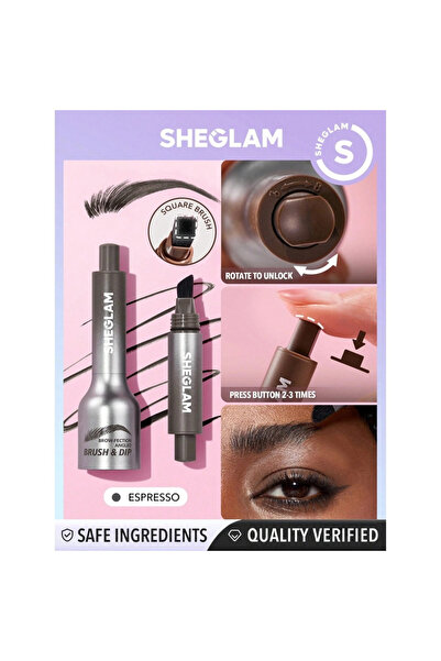 SHEGLAM Brow-Fection Brush Dip Kaş Maskarası 09 Espresso