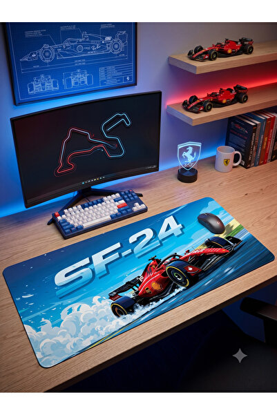 RUGRUMBA Sf-24 Tifosi Spirit 40X90Cm Gaming Player XL Large Size Non-Slip Bas...