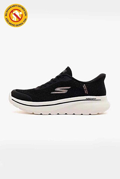 SKECHERS Women's Go Walk Arch Fit N Joy Slip Ins Shoes 125852Tk Bkw Black/Whi...
