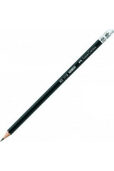 Faber Castell Set de creioane Faber-Castell HB cu radieră, negre, 12 bucăți