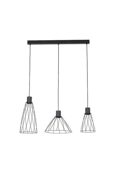 TK-Lighting TK Lighting Lampă suspendată cu șină neagră 82cm