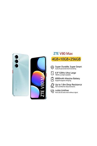 ZTE V80 Max 6.9-inch HD+ 120Hz 4G+10G RAM 256GB 6000mAh 50MP AI Triple Camera...