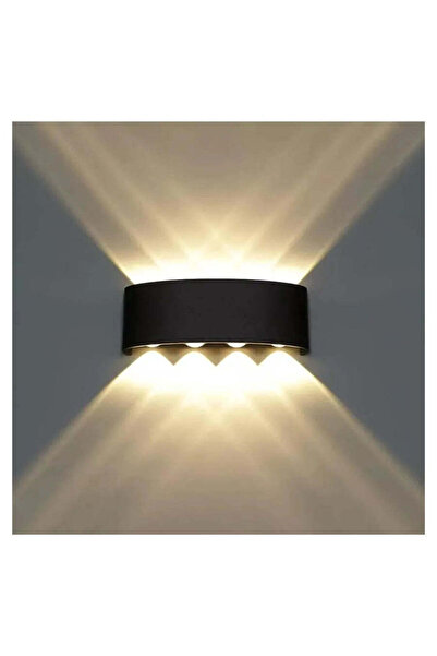 La Cucu Φωτιστικό τοίχου LED εξωτερικού χώρου Gina, 8W, Μαύρο, 3000K