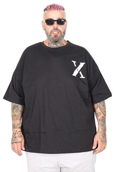 ModeXL Mode XL Large Size T-Shirt Bis X 26168 Black