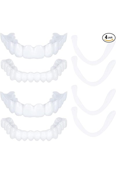 Arabest 2 Pairs Instant Veneers Dentures Fake Teeth Braces Whitening Cosmetic...