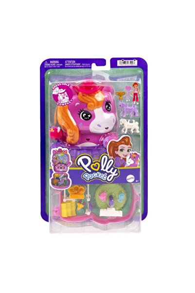 Mattel Interactive Polly Pocket Pony Rodeo Animal Purse Set with Accessories