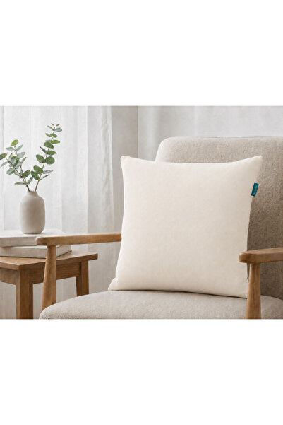 Rolivs Velvet Decorative Throw Pillow 45X45 cm - Desert Sand