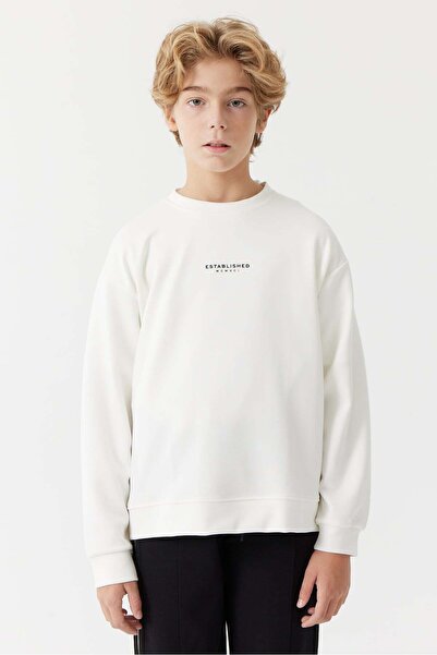 PAULMARK Αγόρια Basic Sweat Top με γράμματα