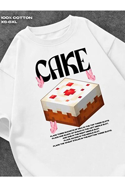 SVART WEAR Minecraft torta, majica sa printom, okrugli izrez, 100% pamuk, kra...