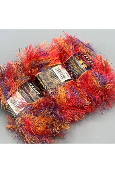 Oxford İplik 3 x 40 GRAM Lüks Sakallı İp Kırmızı/Sarı/Mavi