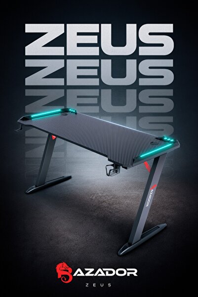 Razador 2112 Rgb Ledli Oyuncu Masası 120x60x74 Siyah