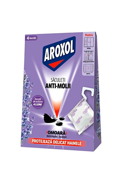 OEM Set 4 saculeti, impotriva moliilor, Lavanda, Aroxol