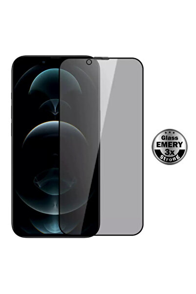 POWERTECH Σκληρυμένο γυαλί Emery Private 5D TGC-0775 για iPhone 14, πλήρης συ...