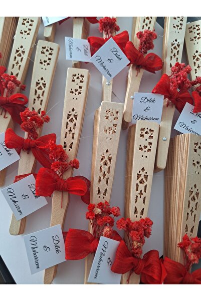 Yakamoz Style Hediyelik,kına hediyesi,nişan hediyesi 25 adet yelpaze