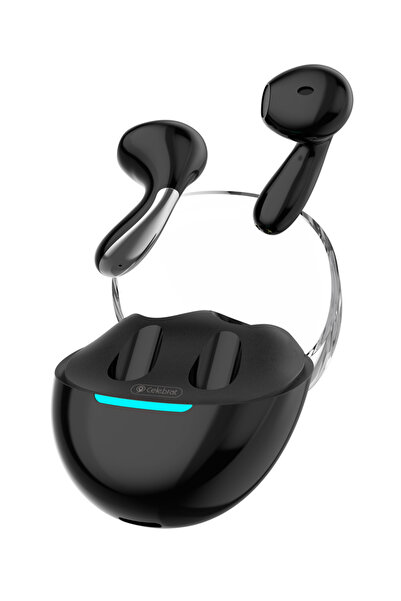 Celebrat earphones με θήκη φόρτισης W51, True Wireless, Φ13mm, μαύρα