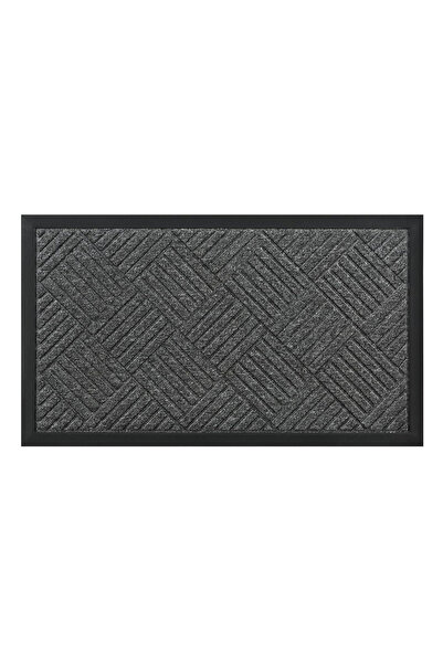 OEM HOME USE πατάκι εισόδου HUH-0212, αντιολισθητικό, 60x40cm, 5mm πάχος, γκρι