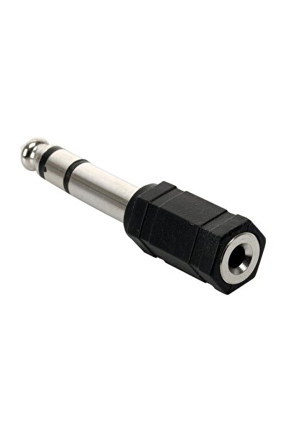 POWERTECH αντάπτορας stereo 6.35mm σε 3.5mm CAB-J018, μαύρος, 5τμχ