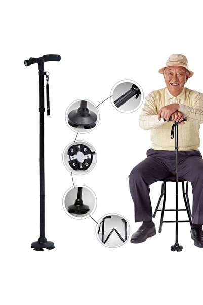 YuTai Lightweight aluminum alloy folding cane, adjustable folding telescopic ...
