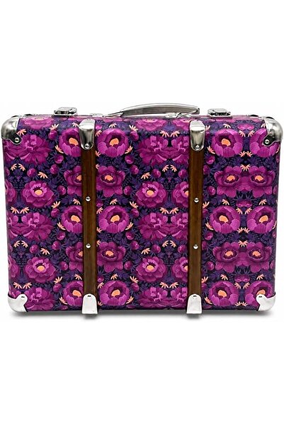 AMARA Secret Boutique Hard Case Floral Handbag for Women, Vintage Print Tote ...