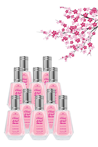 ALREHAB 10 Pieces Pink Lady Perfume 50ML