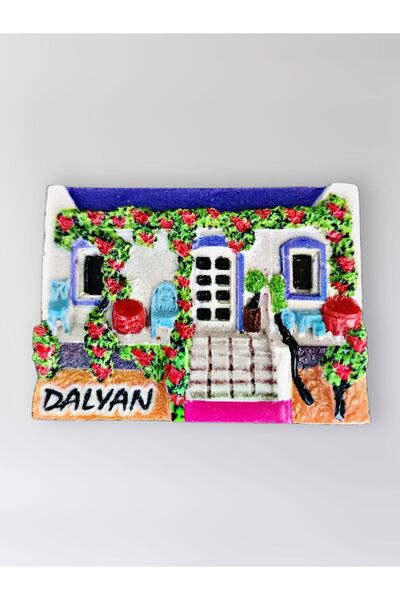 Mundy DALYAN Polyester Kabartmalı Magnet 7x5cm Dekoratif Hediyelik Buzdolabı ...