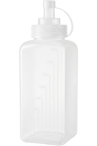 Cuisine Art 800ml Oil Dispenser Squeeze Bottle – Food-Safe PE Plastic with Fi...