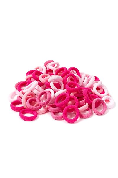 SHAKA Pink Shk2012 Ultra Flexible Mini Size Towel Rubber Hair Clips Set of 10...