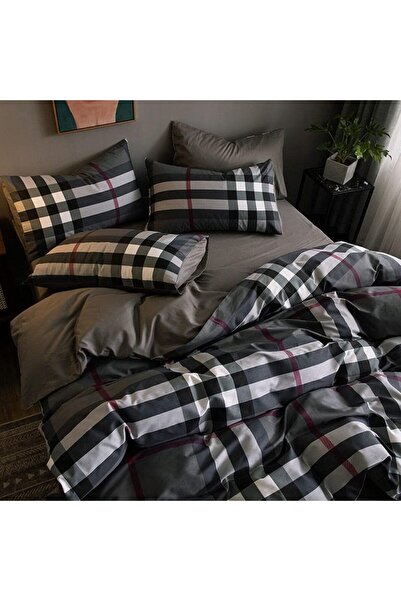 Yıldızan Msa Shop King Size Burnberry Duvet Cover Set 220X240 cm 931845