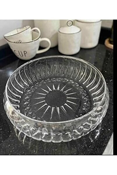 Yıldızan Msa Shop Glass Salad Appetizer Presentation Bowl 24 cm Glass Salad P...