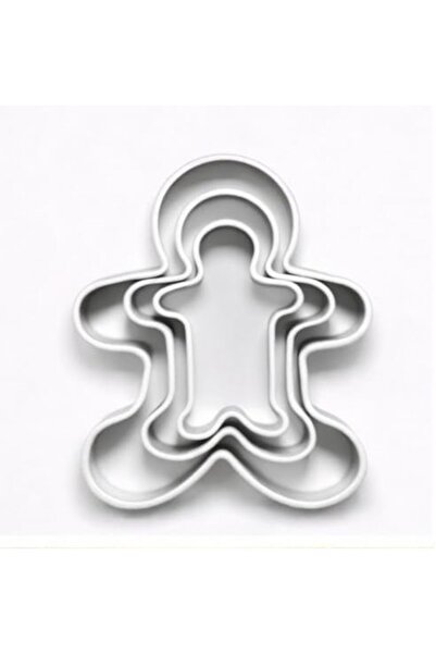 Yıldızan Nry Shop Gingerbread Man Cookie Cutter Set, Stainless Steel, Set of ...