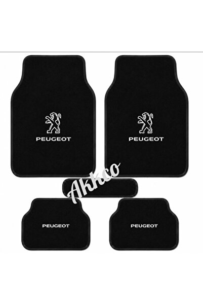 akkcompany Peugeot 206 Uyumlu 5 Parça Halı Paspas Seti