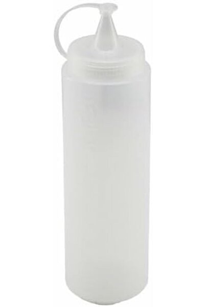 Yıldızan Set of 2 700 ml Transparent Plastic Sauce Bottles and Oil Containers...
