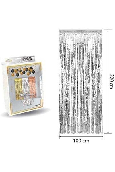 Yıldızan Mht Shop Luxury Door Curtain Silver 100 * 220 cm M152, 4657587654576...