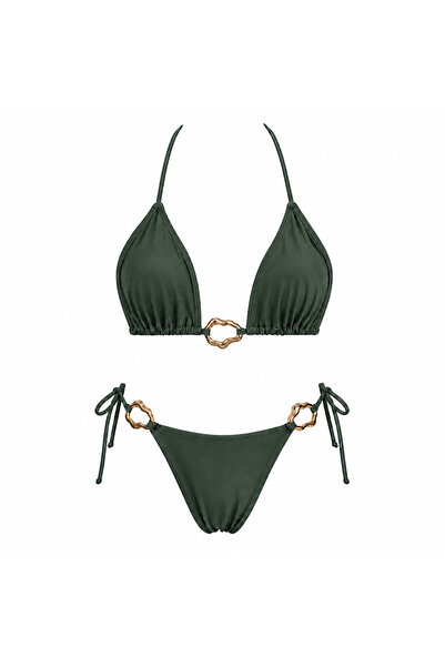 EDLİNGERİE L’Or Noir Collection - Olive Bikini Takımı