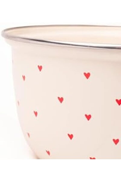 Yıldızan Mrt Shop Cupid Enamel Mixing and Salad Bowl 24cm 4 Liters (Can Also ...