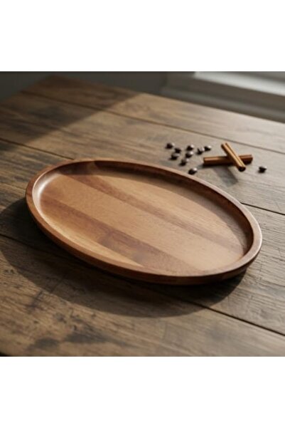 Yıldızan Msa Shop Acacia Wood Oval Presentation Plate (28X18 cm) |   Natural ...